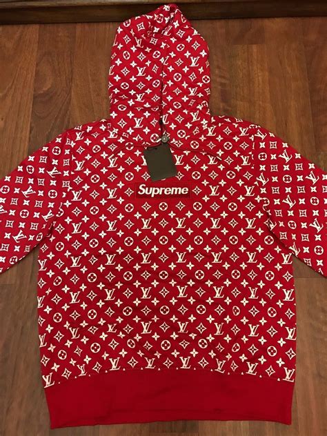 lv supreme bomber|supreme x Louis Vuitton hoodie.